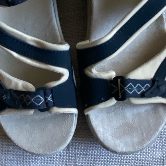 Naturalizer Womens Blue Leather Straps Vacation Beach Summer Sandals- Sz- 7 - Picture 7 of 15